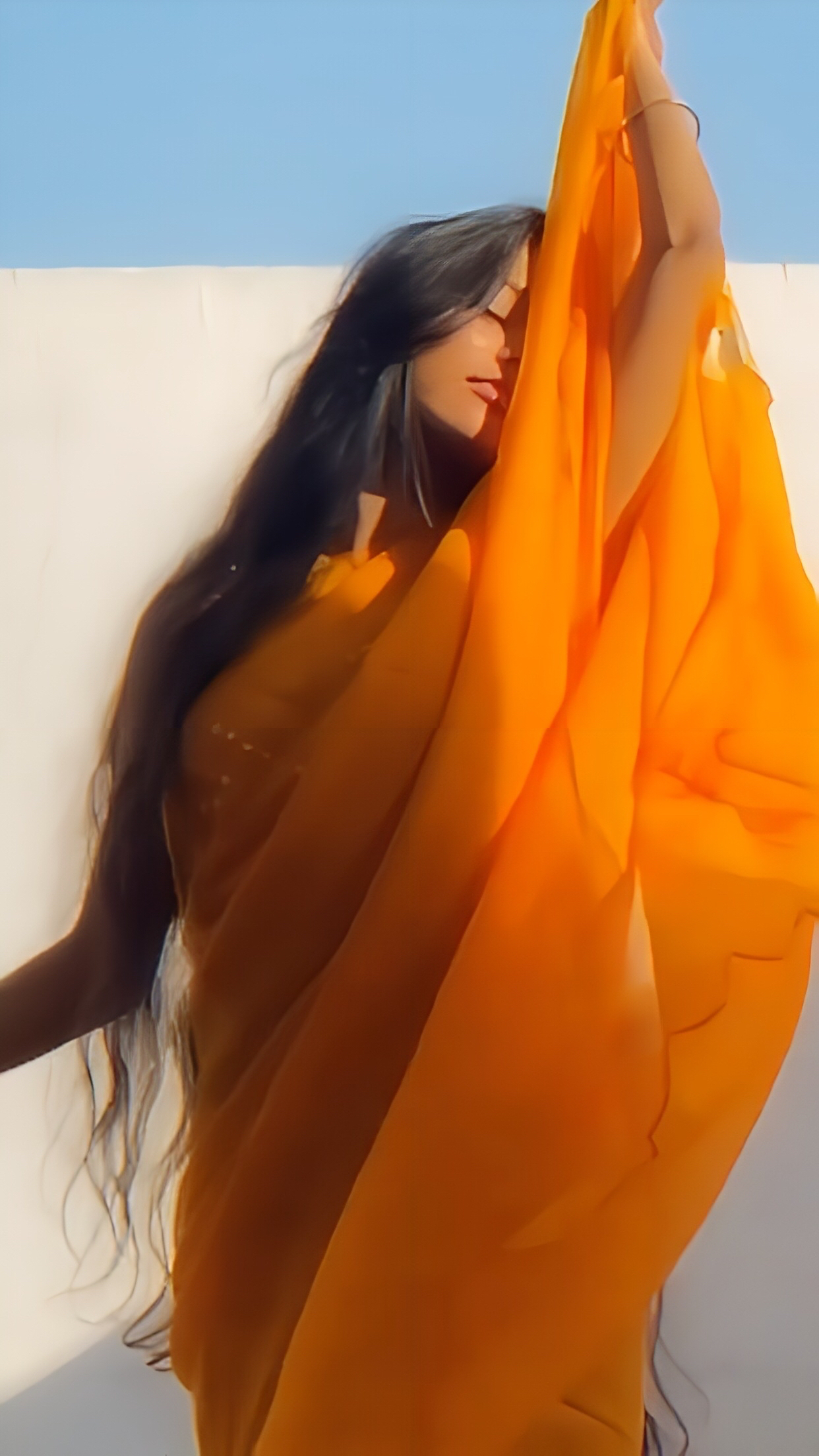 🍯 Silk Chiffon Saree With Free Waist Chain Gift